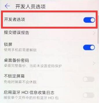 华为麦芒7开发人员选项在哪里