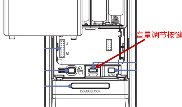 三星dp738指纹锁怎么调节提示音音量