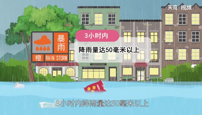 暴雨预警级别颜色四级顺序 暴雨预警级别是怎么划分的