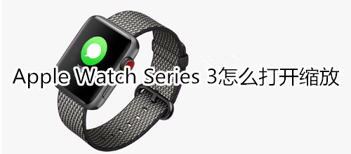 Apple Watch Series 3怎么打开缩放