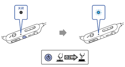 索尼WI-SP600N耳机怎么开机关机