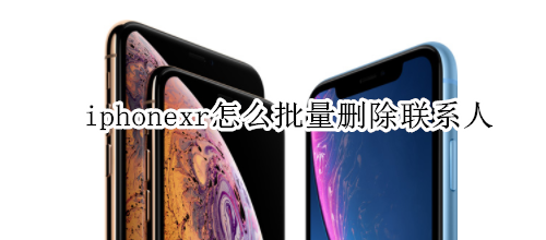 iphonexr怎么批量删除联系人