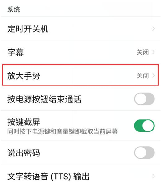 努比亚手机怎么开启放大手势功能