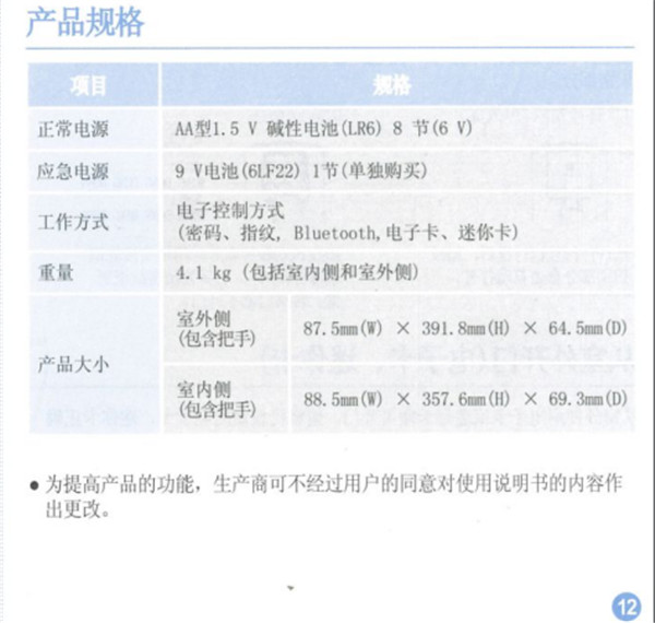 三星SHP-DP728指纹锁使用说明书