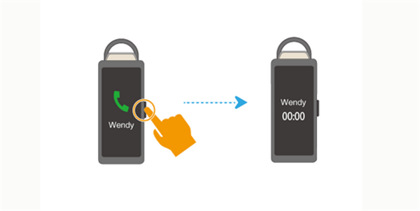 华为手环B3时尚版怎么接听电话