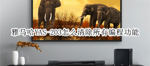 雅马哈YAS-203家庭影院音箱怎么清除所有编程功能