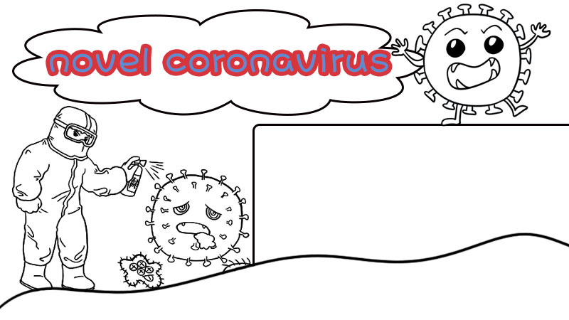 英语版新型冠状病毒手抄报 英语版新型冠状病毒手抄报画法