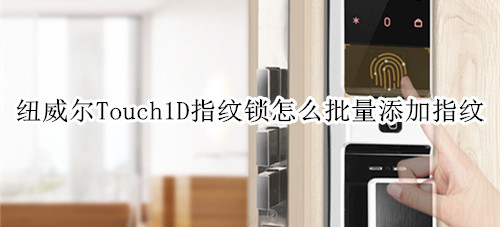 纽威尔Touch1D指纹锁怎么批量添加指纹