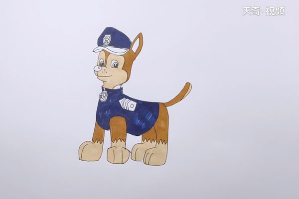 小警犬简笔画