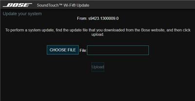 Bose SoundTouch 10蓝牙音箱怎么手动更新SoundTouch系统