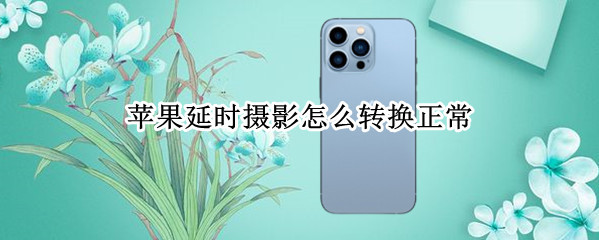 苹果延时摄影怎么转换正常(苹果延时摄影怎么转换正常 不平滑)