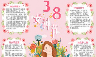 妇女节手抄报内容资料 妇女节祝福语集锦