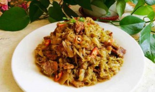 东北酸菜炒肉的做法 东北酸菜炒肉的做法与步骤