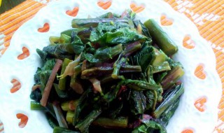 爆炒红菜苔的做法 爆炒红菜苔的做法简单介绍