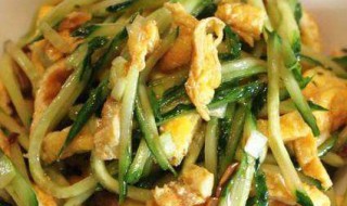 鸡蛋黄瓜的凉拌做法 凉拌鸡蛋黄瓜的方法