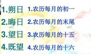 望日是农历哪一天 具体解释