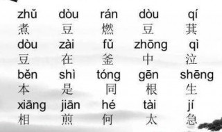 本是同根生相煎何太急的相什么意思 七步诗原文