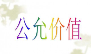 公允价值通俗解释 公允价值的解释