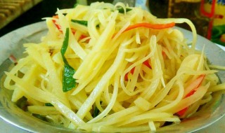 怎么做凉拌土豆丝 凉拌土豆丝的做法介绍