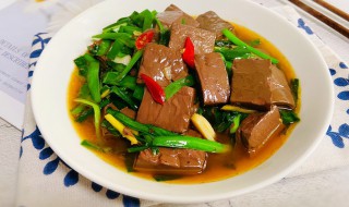 怎么做家常韭菜鸭血 家常韭菜鸭血做法介绍