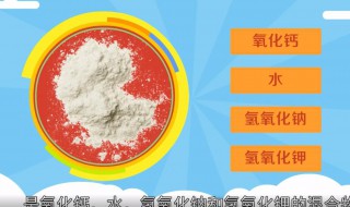 碱石灰的主要成分 有什么危害