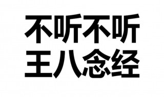 不听不听王八念经下一句是啥 不听不听王八念经完整句子