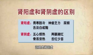 阴虚和阳虚有什么区别,怎么辩证阴虚和阳虚
