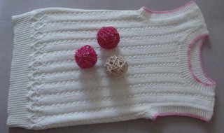 小儿背心编织法 棒针编织