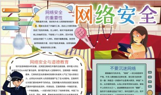 网络安全手抄报内容简短 里边需要介绍到什么东西