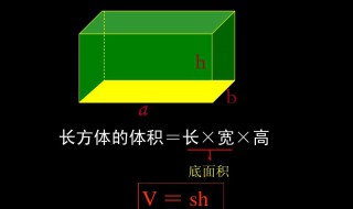 长乘宽乘高算的是什么 长乘宽乘高算的是长方体的什么