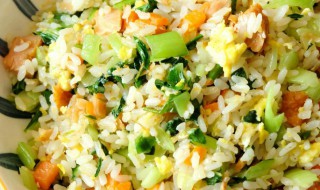 上海青瘦肉炒饭的制作方法 上海青瘦肉炒饭怎么做