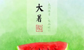 大暑文案关于大暑的问候祝福语 关于大暑的问候祝福语