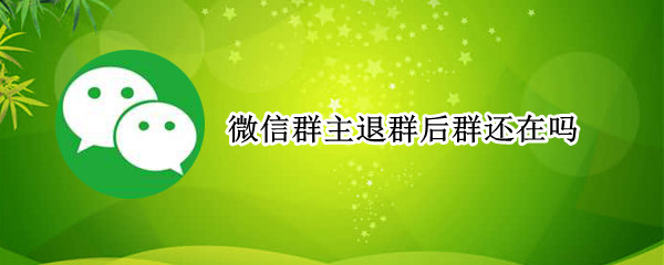 微信群主退群后群还在吗(微信群主退群后群还在吗?)