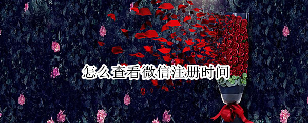 怎么查看微信注册时间 怎么查看微信注册时间查不了