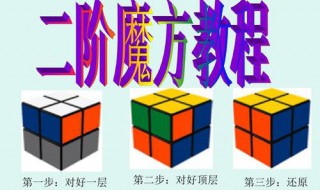 二阶魔方面先法 二阶魔方快速解法面先法