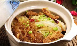 猪肉白菜炖粉皮的做法 送给爱吃的你