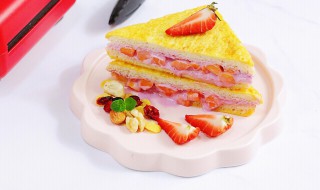 爆浆三明治的做法 丰富的早餐