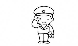 敬礼的人怎么画 如何简单画出动画版的敬礼的人