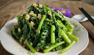 蒜蓉茼蒿的家常做法 蒜蓉茼蒿做法步骤