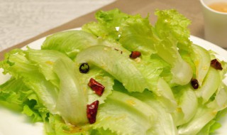 炝生菜如何做 炝生菜的做法