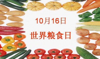 粮食日是几月几日 关于粮食日的介绍