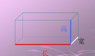 长方体的长宽高分别在哪 长方体的长宽高的位置
