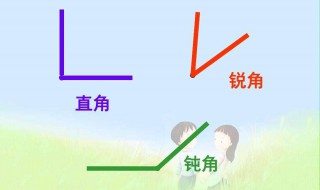 什么是直角锐角钝角 你应该记住的知识点
