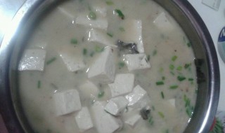 豆腐汤的做法 大家可以学习一下