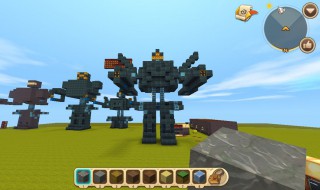 迷你世界怎么做变形机器人 请看回答