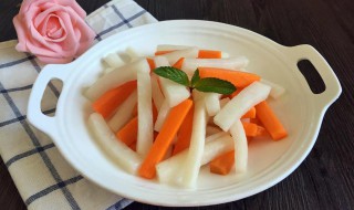 糖醋白萝卜的做法 糖醋白萝卜的家常做法