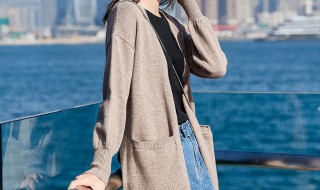 长款针织开衫搭配 气质又显瘦