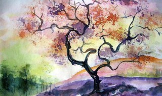 水彩画树的画法是什么 请看回答