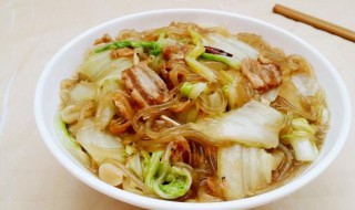 白菜粉条肉丝的做法 送给爱吃的你