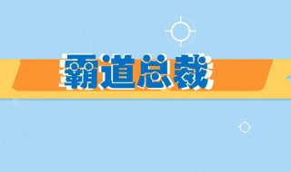 霸道总裁什么意思 霸道总裁的含义